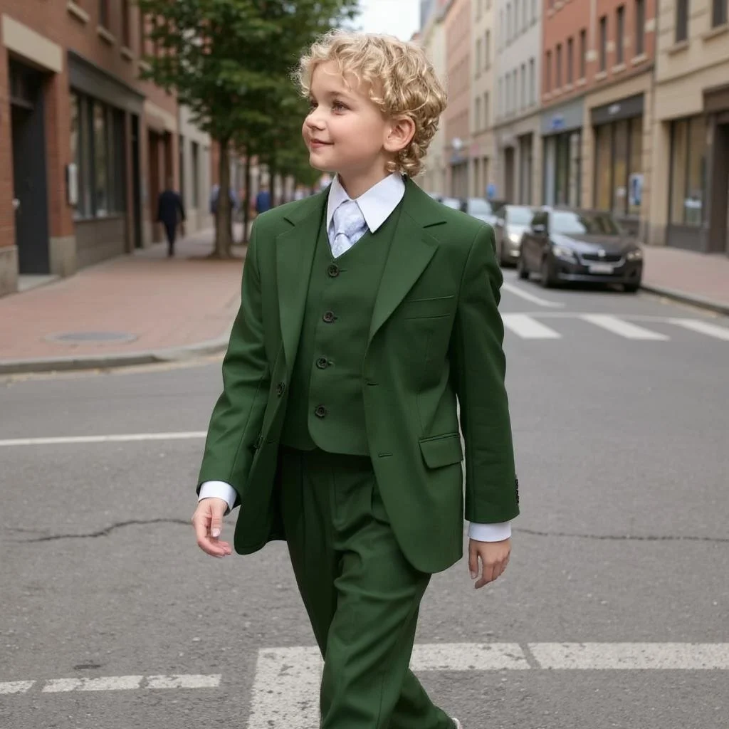 

Suit For Boys 3-16 Years Old 3 Pieces Formal British Suit Set for Wedding Birthday Party Child Suit Custom Made Flower Boy Suit