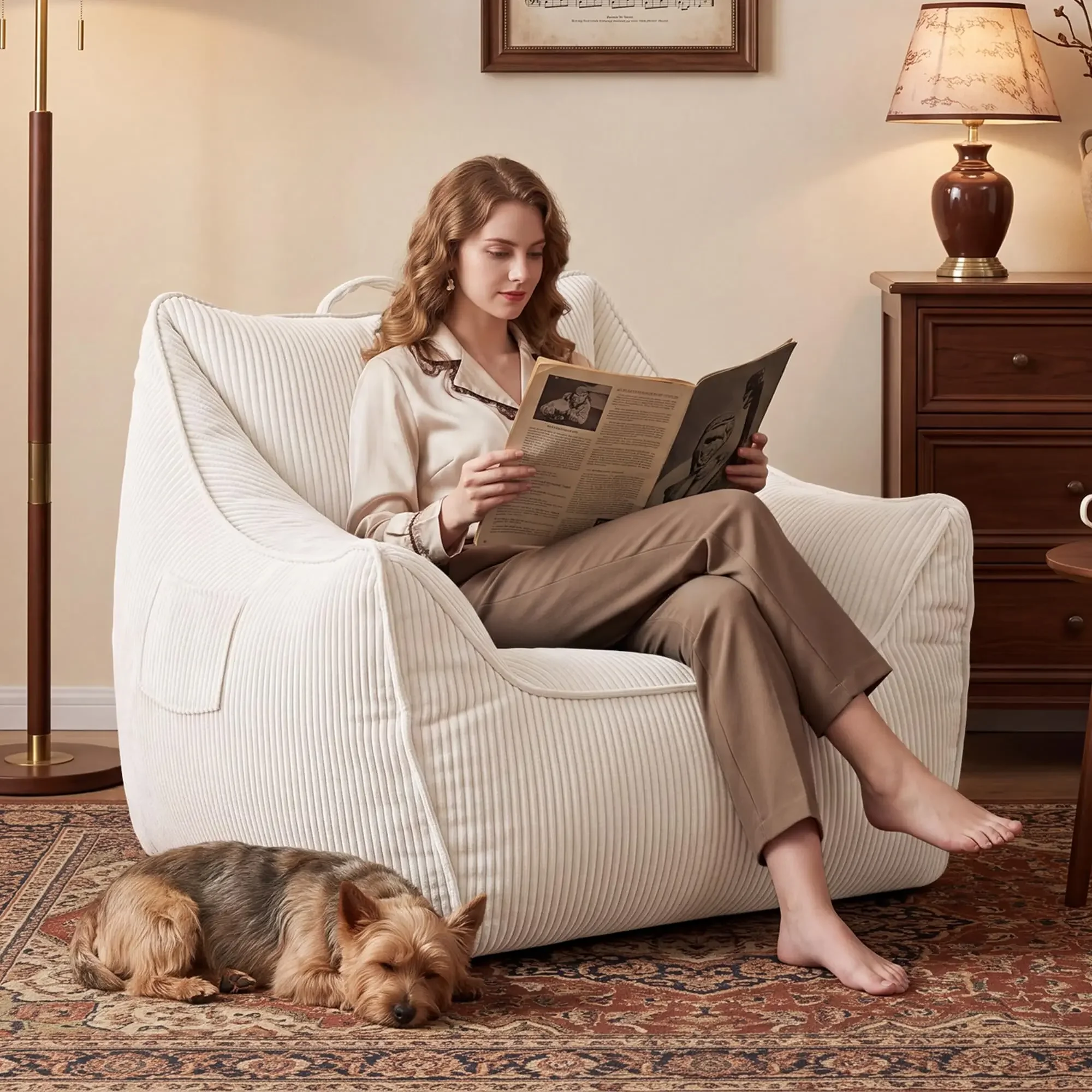 Relaxing Cozy Soft Distinctive Bean Bag Sofas Elegant Reliable Functional Refined Bean Bag Sofas Fauteuil Poire Home Furniture