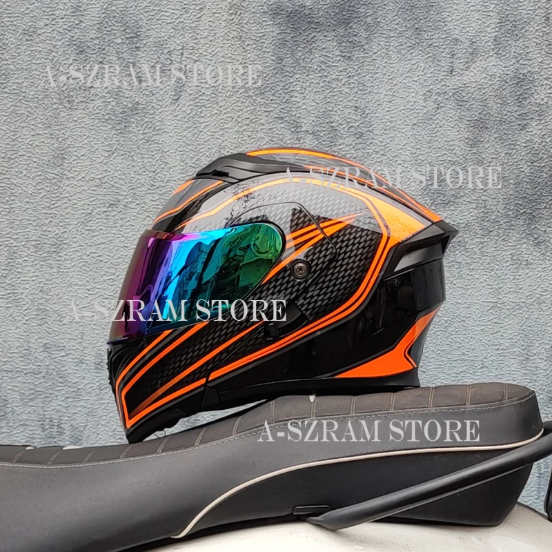 

Full Face Motocross Helmet Appoved High Quality Double Lens Flip Up Abs Motorcycle Racing Helmet DOT Accesorios Moto