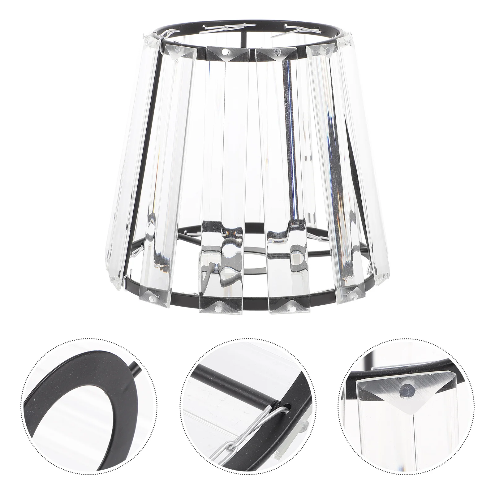 

Small Glass Lamp Shade Transparent E14 Modern Desk Lamp Cover Replacement Light Shade for Bedroom Living Room Wall Ceiling