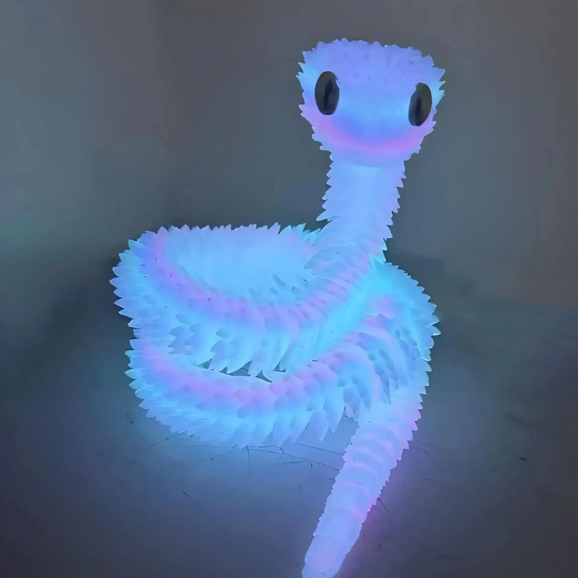 Realistic 3d Printed Movable Snake Figurine Desk Ornament Gift_voghion.com