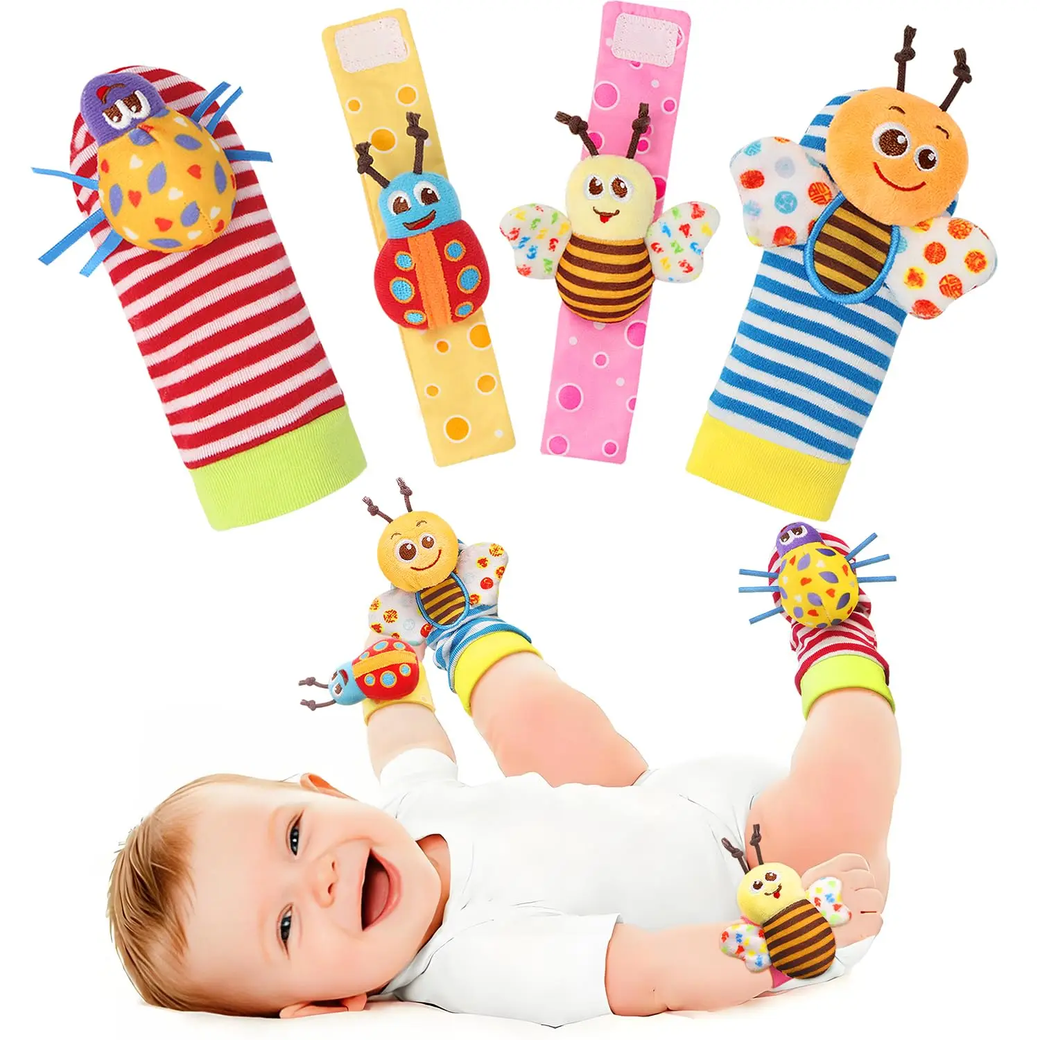 set-di-sonagli-da-polso-e-cercapiedi-giocattoli-per-neonati-da-0-a-36-mesi-giocattoli-per-mani-e-piedi-per-neonati-da-0-a-3-anni