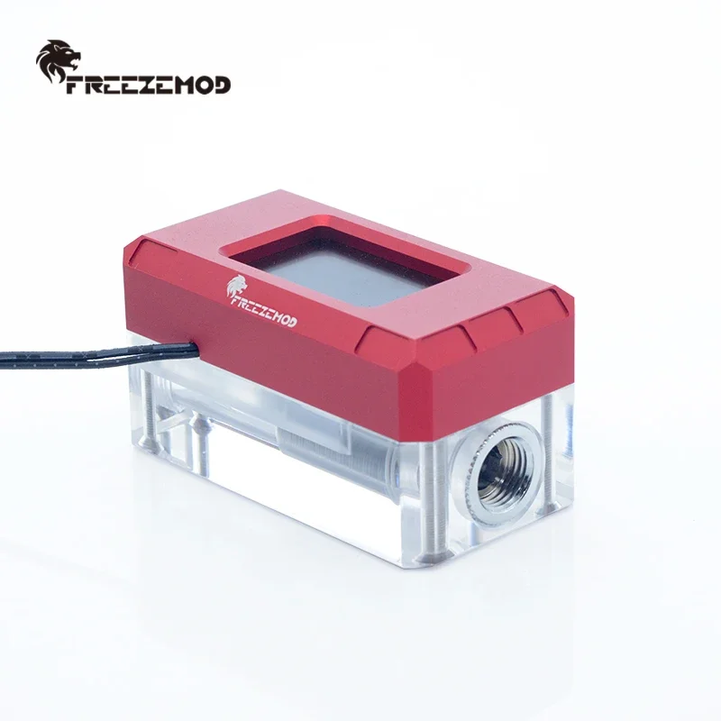 FREEZEMOD PC Water Cooler 2021 New Intelligent Computer Flow Speed LCD Temperature Detection Water Cooler Flow Meter LSJ-ZN