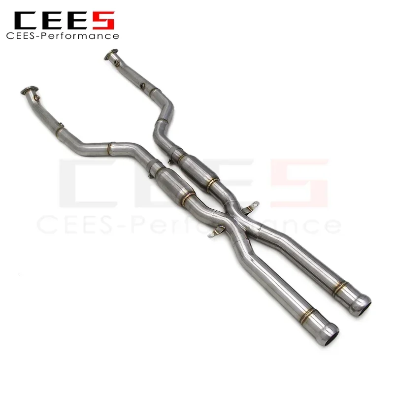 CEES Race version Equal length Mid pipe For BMW M3 E90/E92/E93 V8 4.0L 2008-2013 Exhaust Pipe Stainless Steel