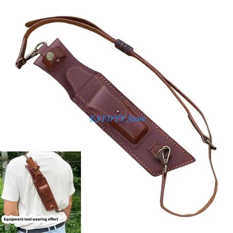 

G6DE Multipurpose Leather Sheaths Protective Leather Cover Travel Knifed Cover