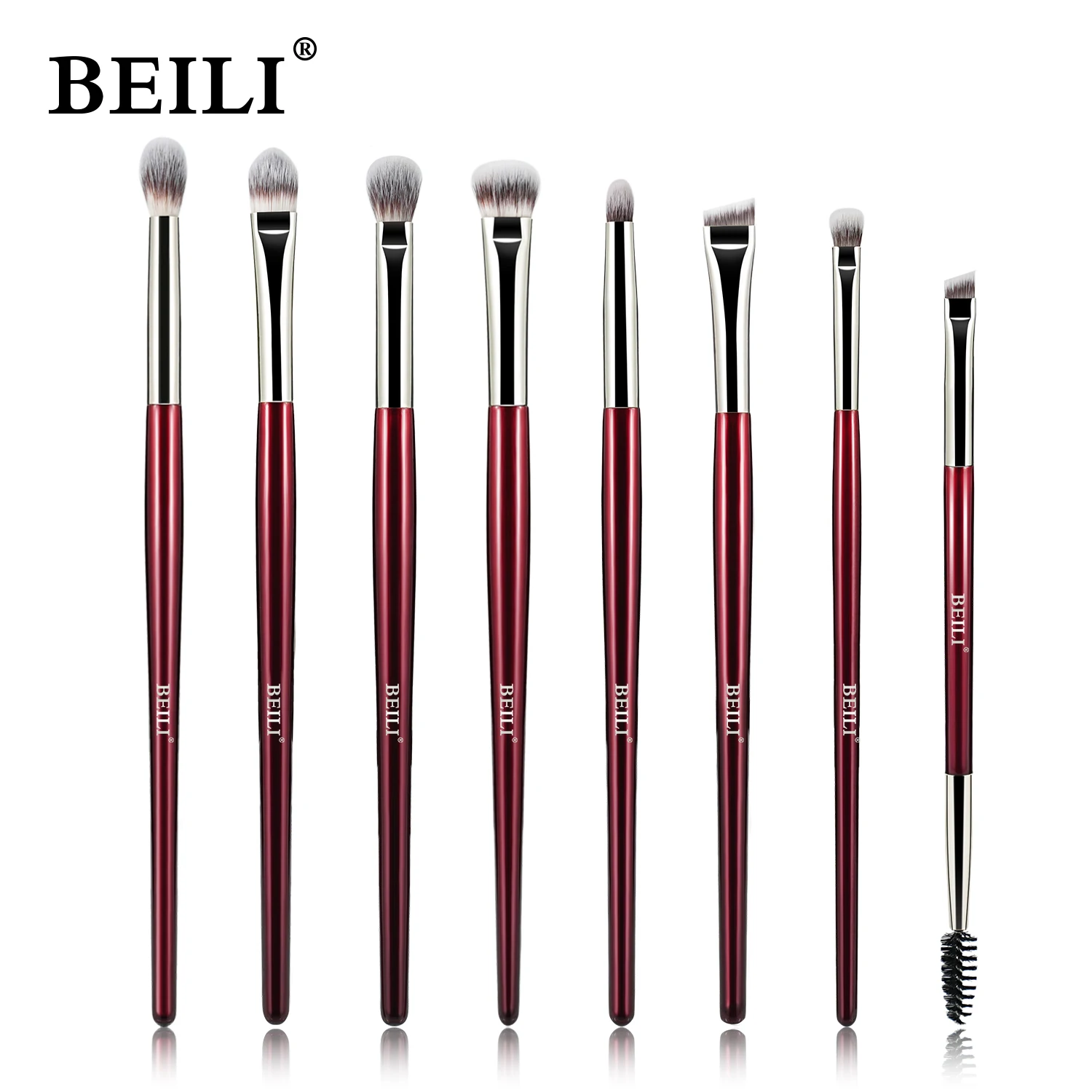 BEILI Soft 8/9/15/30 Makeup brush for foundation make-up concealer eye shadow eyebrow eyelash eyeliner brush multi-function comb