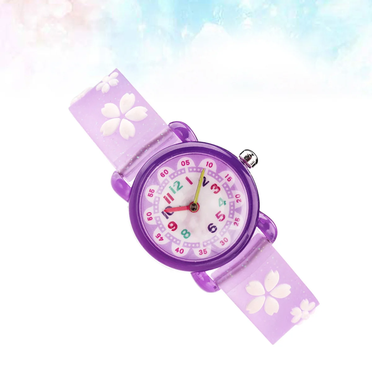 

Children Watch Purple Kids Quartz Watch Lovely Cartoon Wristwatch For Kids Time Learning Gift For Children