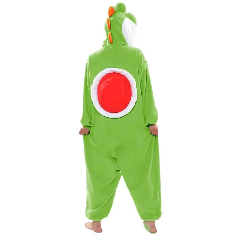 Disfraz de Cosplay de Yoshi para mujer, pijama de dibujos animados, mono de manga larga con capucha para fiesta de Navidad, Kigurumi de animales