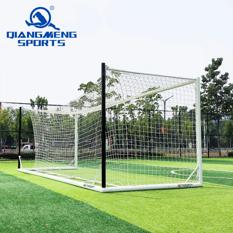 custom.Aluminum Movable Soccer Goal Customizable 24ft X 8ft Professional Freestanding Stadium Box goal view 3