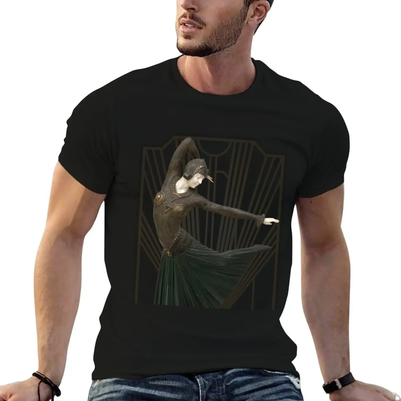

Art Deco Dancer T-Shirt graphic tee shirt custom t-shirts oversizeds mens t shirts top quality