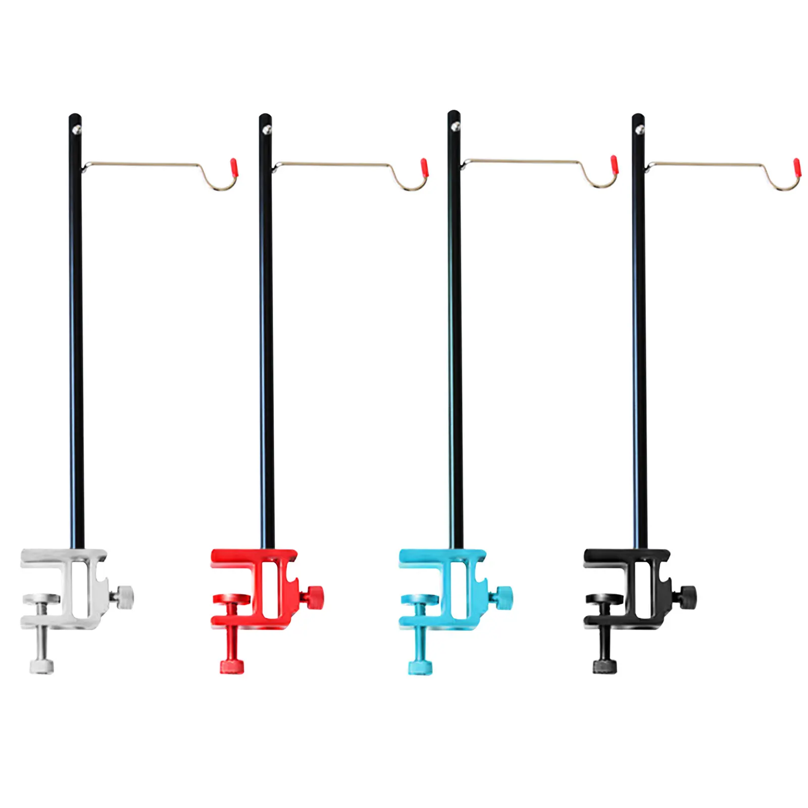 Desktop Light Stand Lamp Hanging Poles Aluminum Alloy Desktop Lamp Bracket Adjustable for Table Thickness Under 3cm