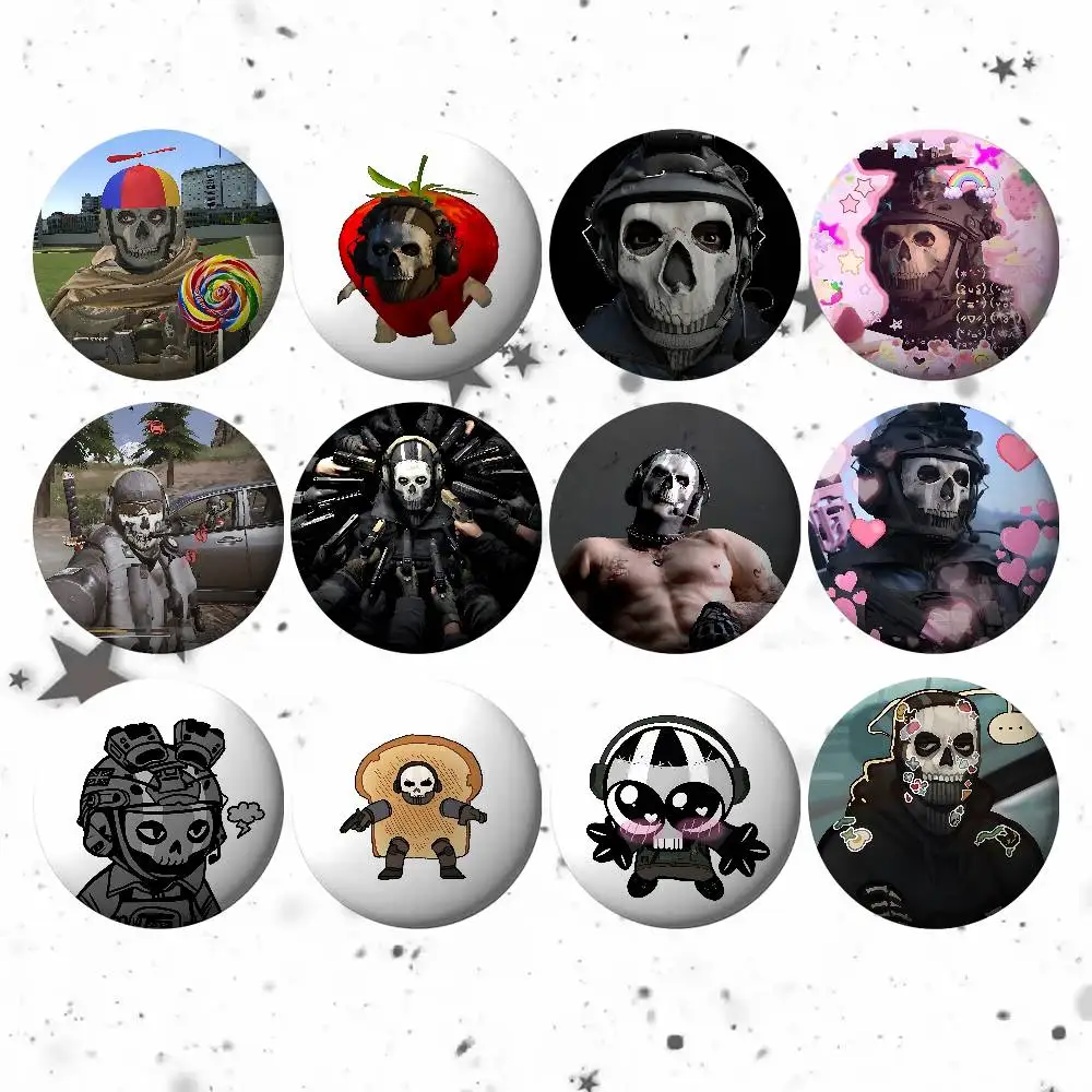 

Cool C-call Of Duty Badges Fans' Cartoon Lapel Pins Brooch Emblem Trinkets Gifts Folks Backpack Decor Jewelry Pieces