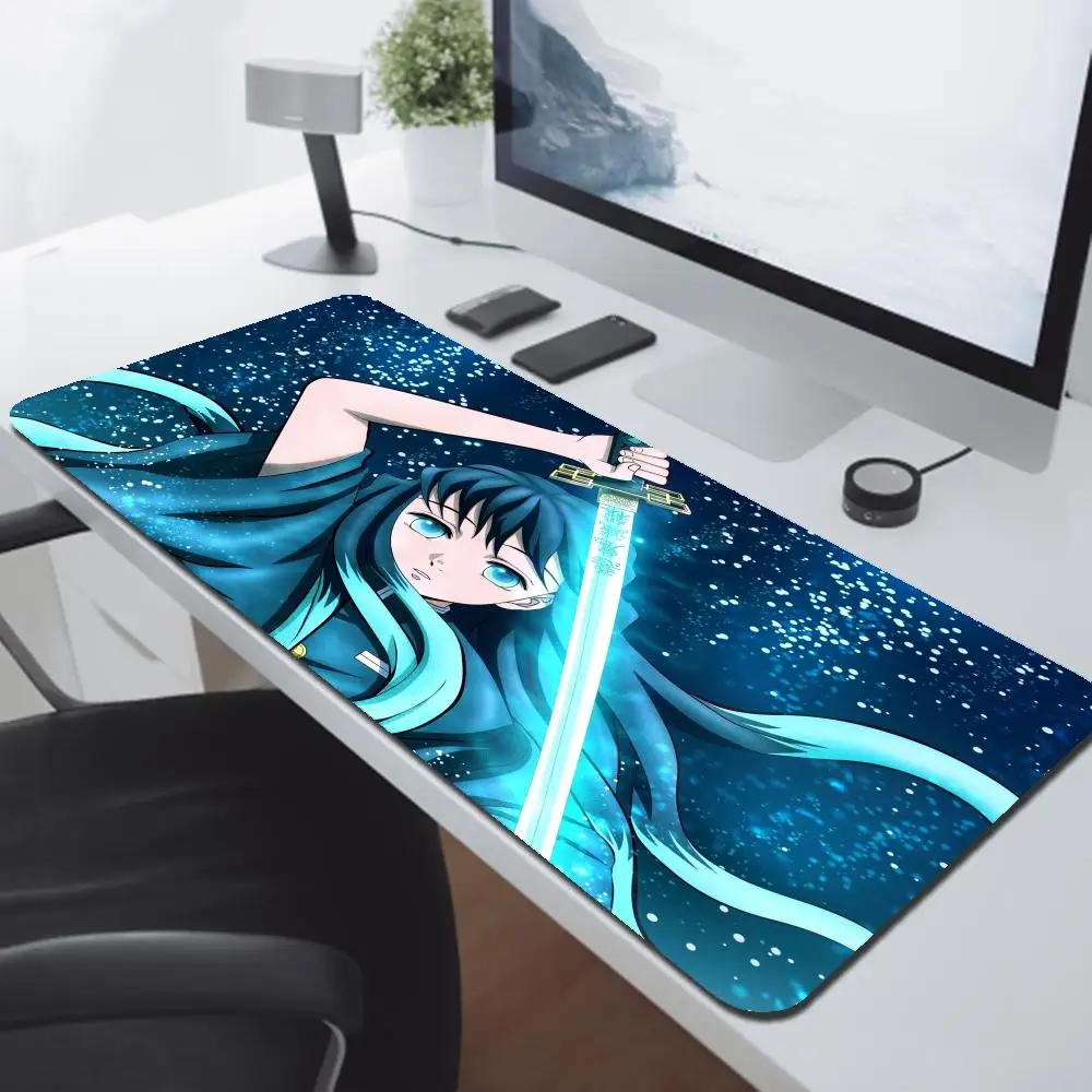 Muichiro Tokito Demon Slayer Mousepad Anti-Slip Thickened Mouse Pad Oversized Gaming Keyboard Notebook Table Mat for PC Desk Pad