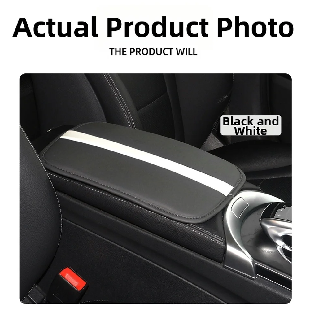 

Car Center Console Armrest Cover Pad Non Slip Soft Leather Mat Multiple Armrest Pad Interior Accessories
