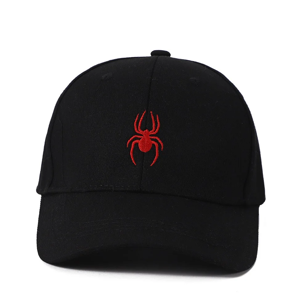 Women Men Summer Sunscreen Baseball Caps with Small Face, Leisure Duck Tongue Sports Golf Hat Spider Embroidered Sunshade Hat