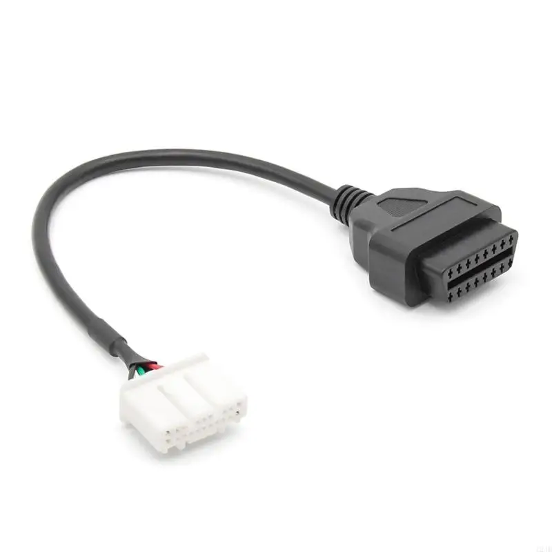 

124B 16Pin to 20Pin Troubleshooting Detection Line OBD2 Connector for Model S Diagnostic Extension Adapter Cable Test Scanner
