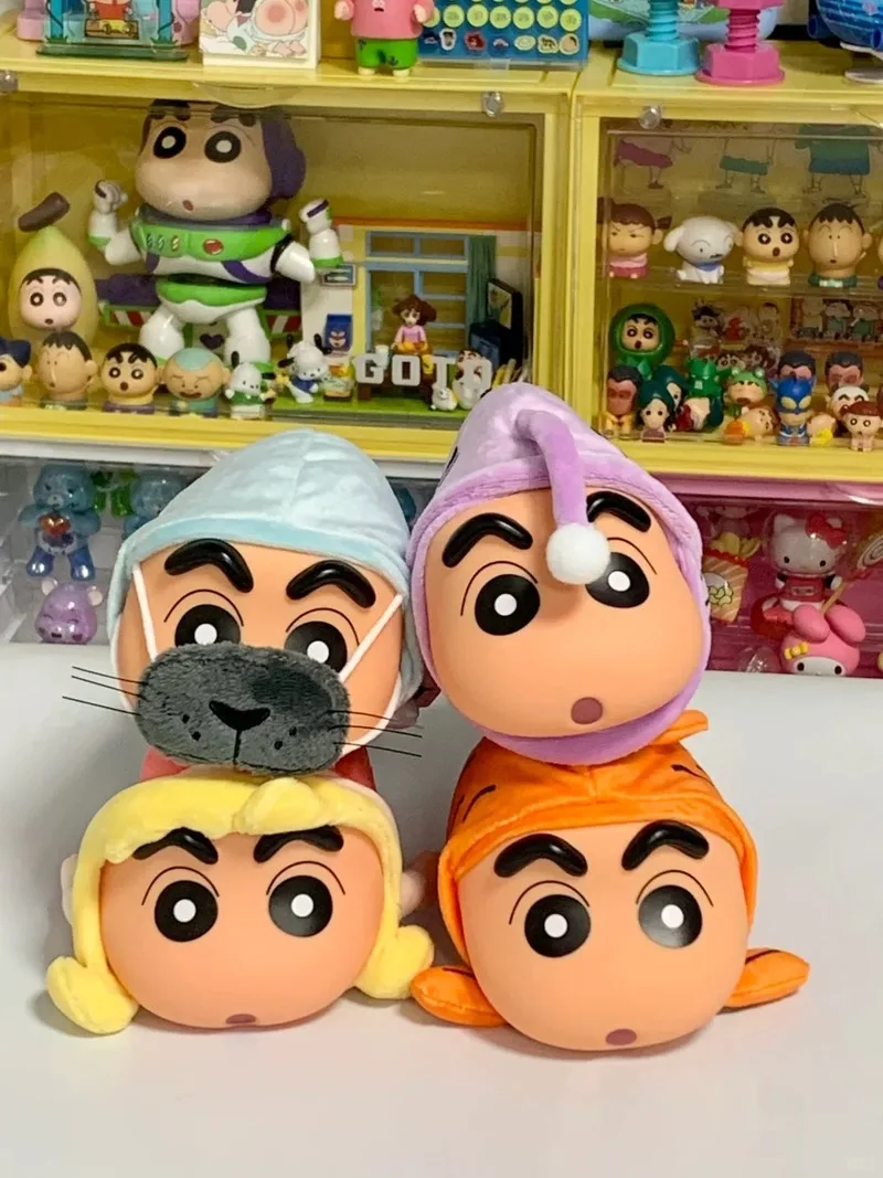 

Cute Shinchan Fishing New Life Mobile Fish Blind Box Handmade Trendy Toys Action Figure Ornament Anime Figure Birthday Gift