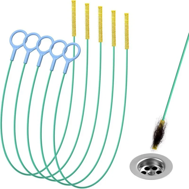 Wąż do odpływów, narzędzie do usuwania zatorów z włosów, metalowy wąż z nylonową powłoką, do zlewu łazienkowego, wanny, prysznica, rur odpływowych