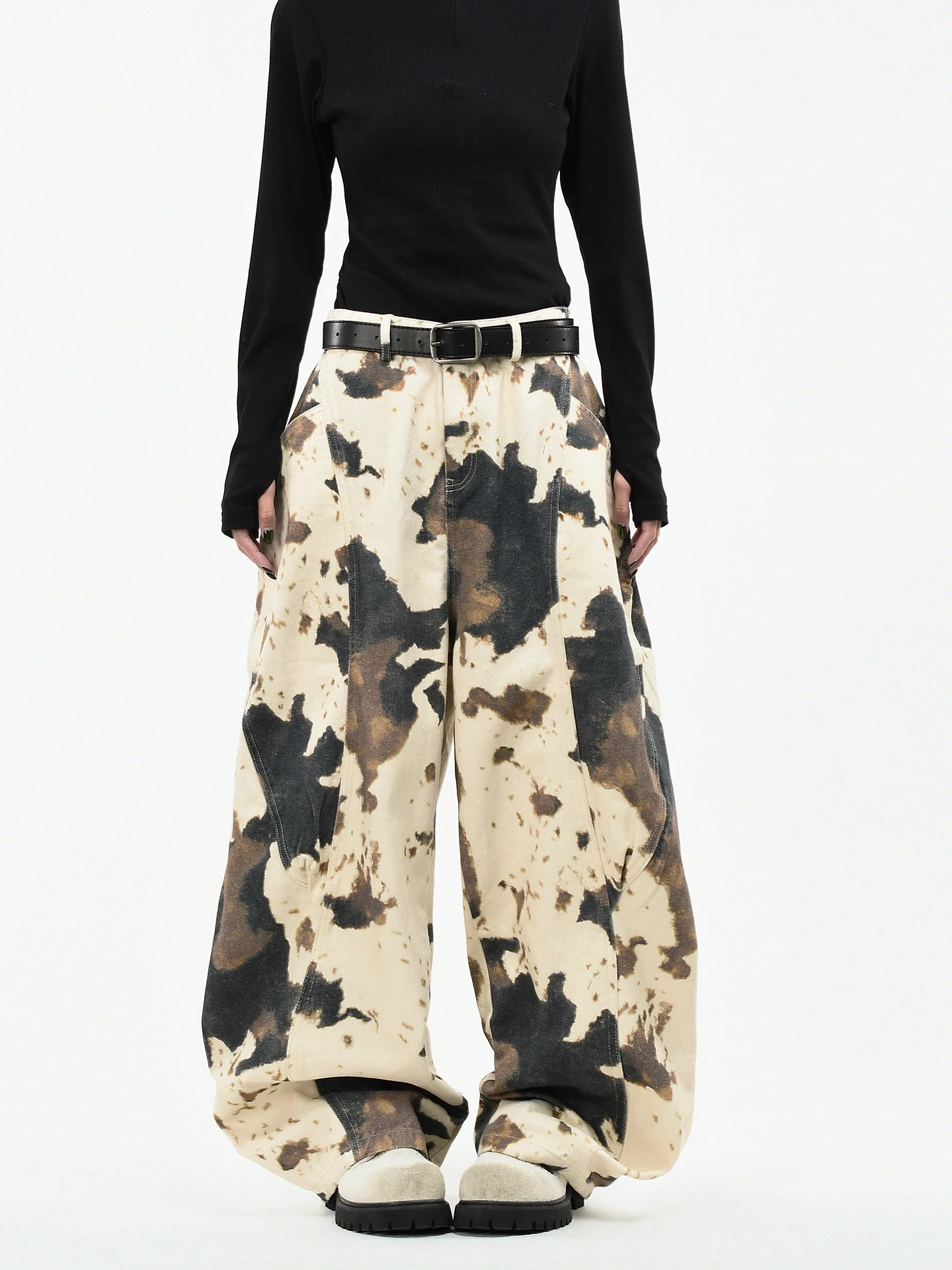 

Оригинальные американские уличные брюки OV с широкими штанинами, свободного кроя, в стиле рабочей одежды, длинные, для мужчин и женщин