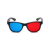 1x Black Frame Red Blue Universal 3D Glasses for Dimensional Anaglyph Movie Game DVD Black 3D Glasses