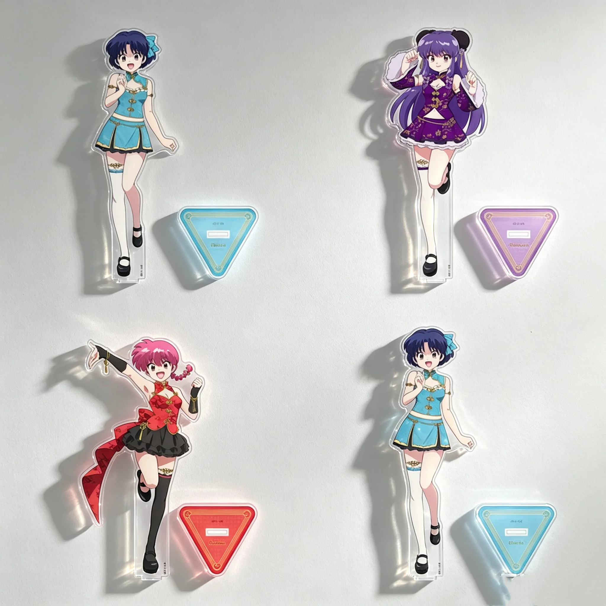 Classic 15cm Anime Ranma 1/2 Acrylic Stand Modle Desktop Decoration Game Collectible Ornament Gift For Fans High Pixel Keychain