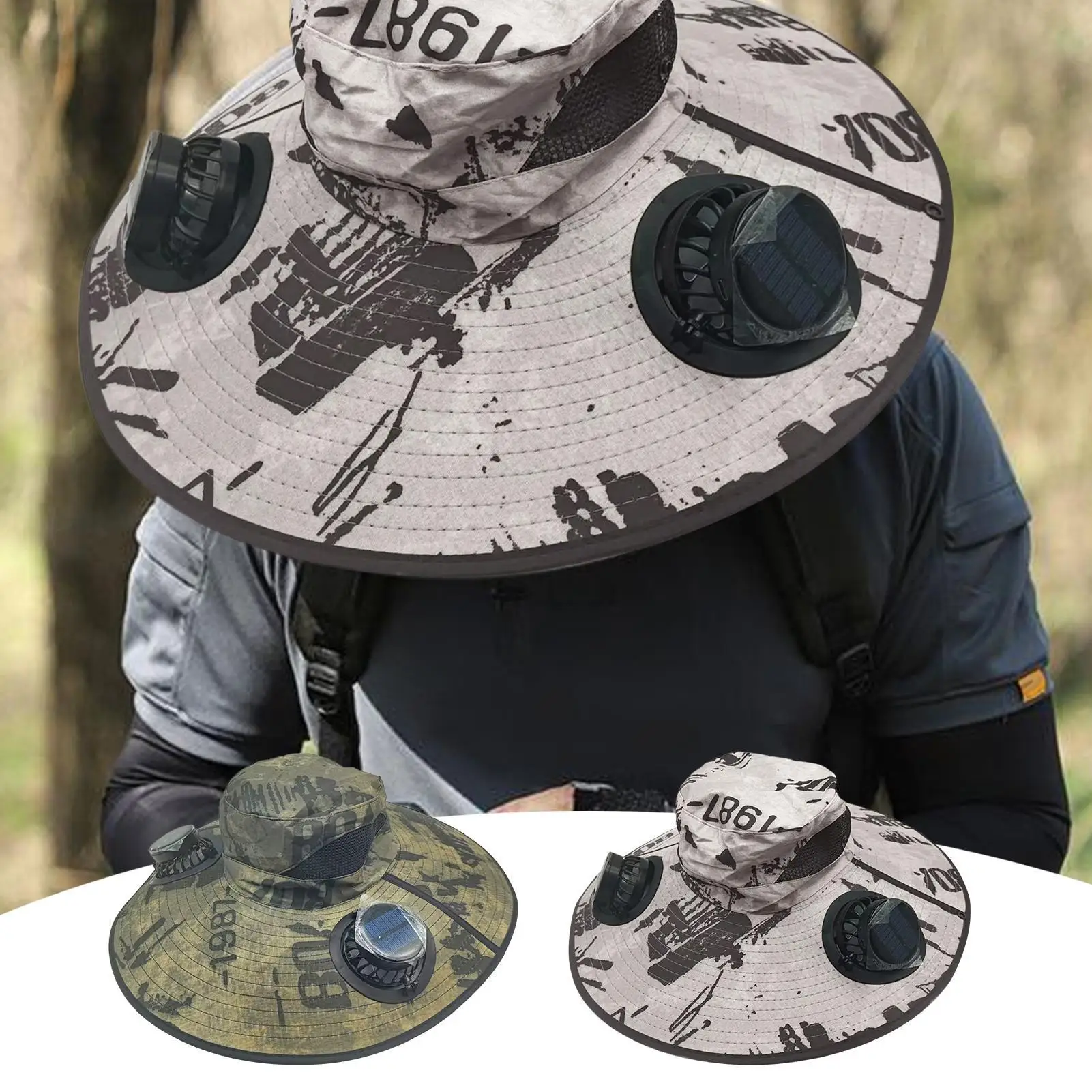 قبعة شمسية بحافة واسعة للاستخدام الخارجي مع 2 قبعة دلو شمسية للرجال والنساء قبعة شمسية قابلة للطي مع عصابة رأس قابلة للتعديل لصيد الأسماك