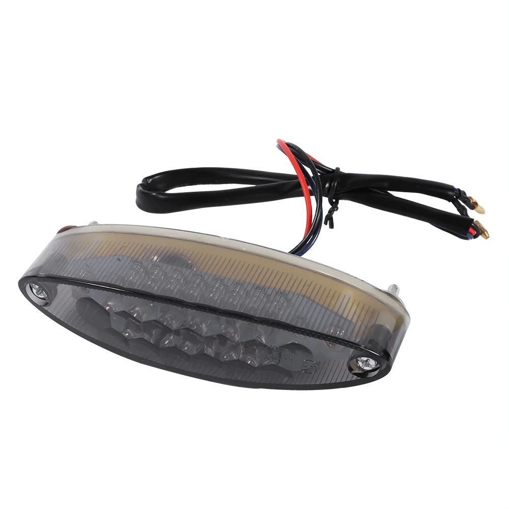 Universal 28 LED Motorcycle ATV Smoke Lamp Brake License Plate Tail Light Motorcycle ATV Quad Street Bike Off Road Light E-Mark