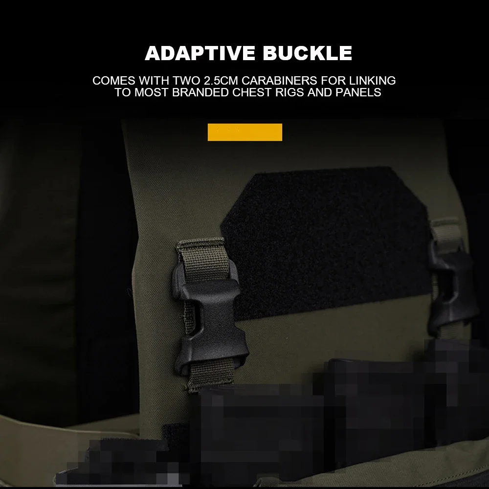 

Lightweight Tactical Vest Elastic Cummerbund With Magazine Bag Military Hunting Vest Plate Carrier Set Adjustable Shoulder Strap