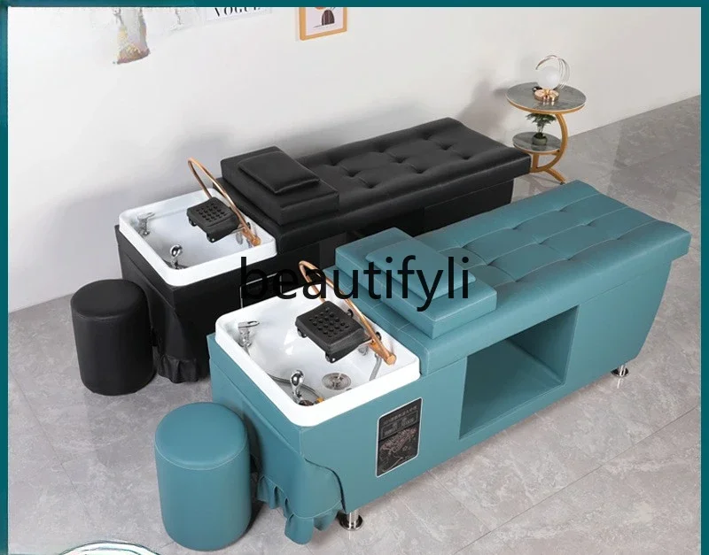 Massage bed Barber shop Traditional Chinese medicine head therapy Water circulation head therapy Fumigation shampoo bed