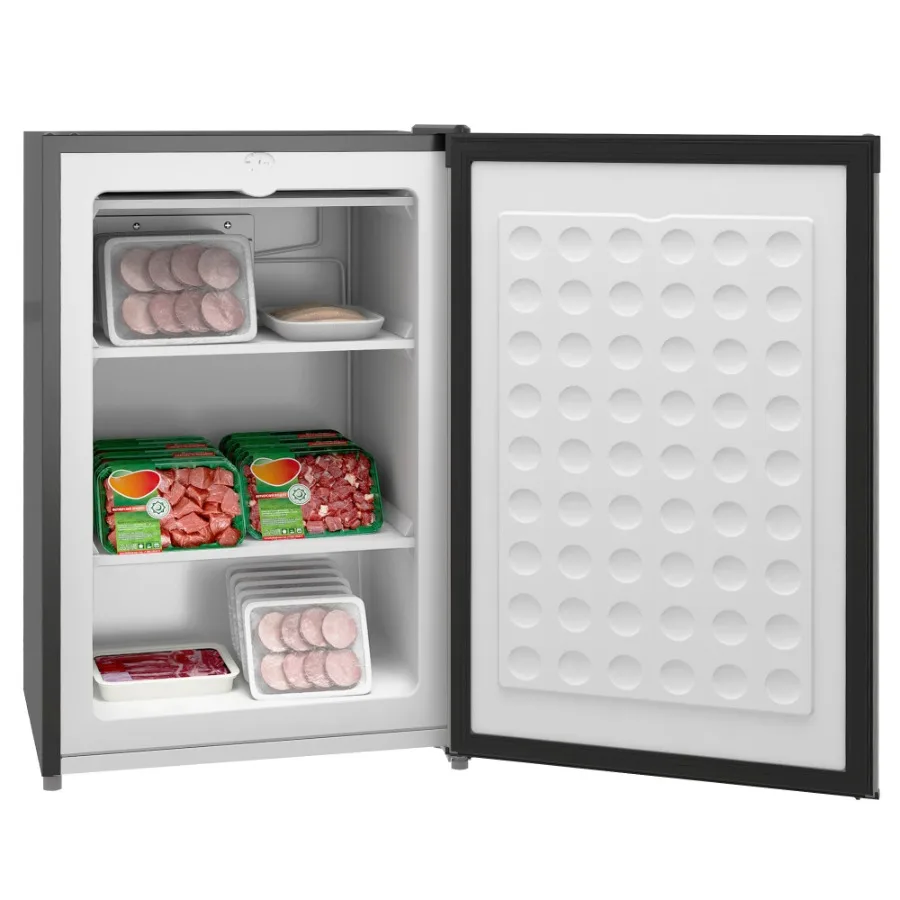 

HOMCOM Upright Freezer 3.0 Cubic Feet Compact Mini Freezer with Reversible Single Door and Adjustable Thermostat Small freezer