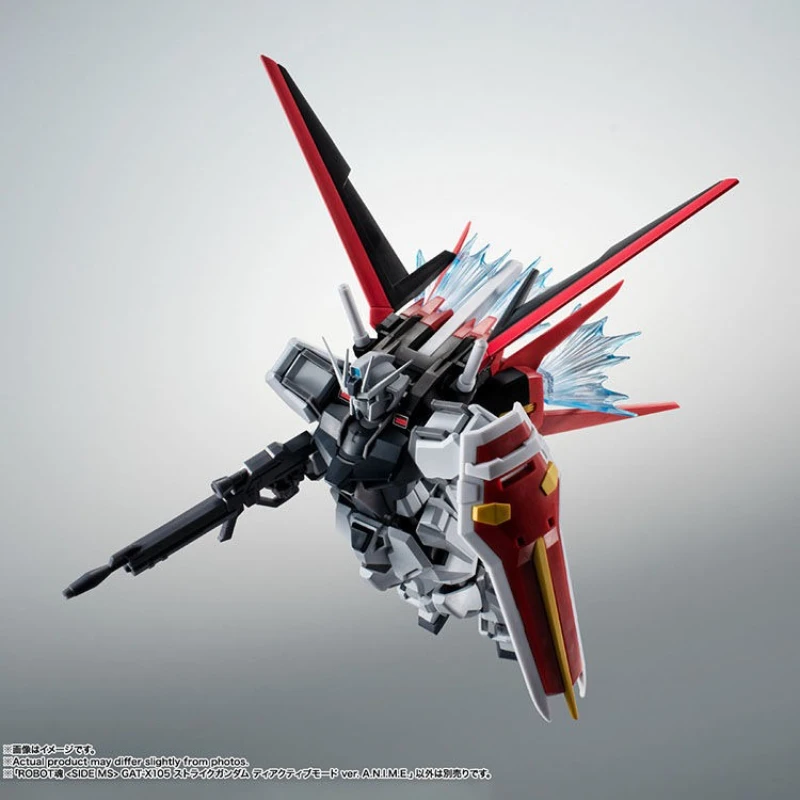 Wykluzowańca z Konwencji Bandai: Robot Damashii Strike Gundam, nieaktywowana kolorystyka, ruchoma, gotowa figurka.