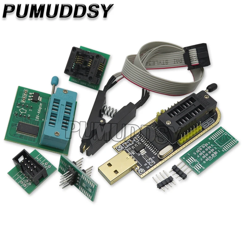 Klip testowy SOP8 SOP16 SOIC8 do EEPROM 93CXX / 25CXX / 24CXX + CH341A 24 25 Series EEPROM Flash BIOS USB Programmer Module