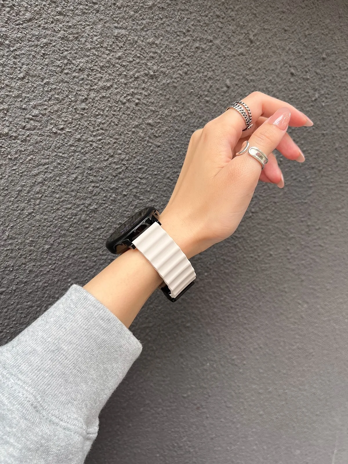 Ocean Silikon-Schlaufenarmband für Samsung Galaxy Watch 7, 6, 5, 40 mm, 44 mm, verstellbares Armband, Armband für Galaxy 4 6 Classic 20/22 mm – Detail 19