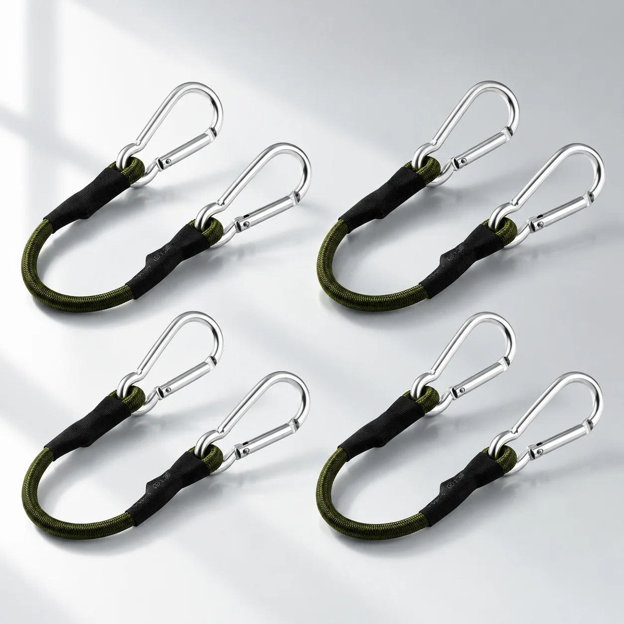 Camping Bungee Cords Classic Elastic Hooks Durable Lightweight Tie Down Straps for Luggage Outdoor Stretch Ropes Essential Gear