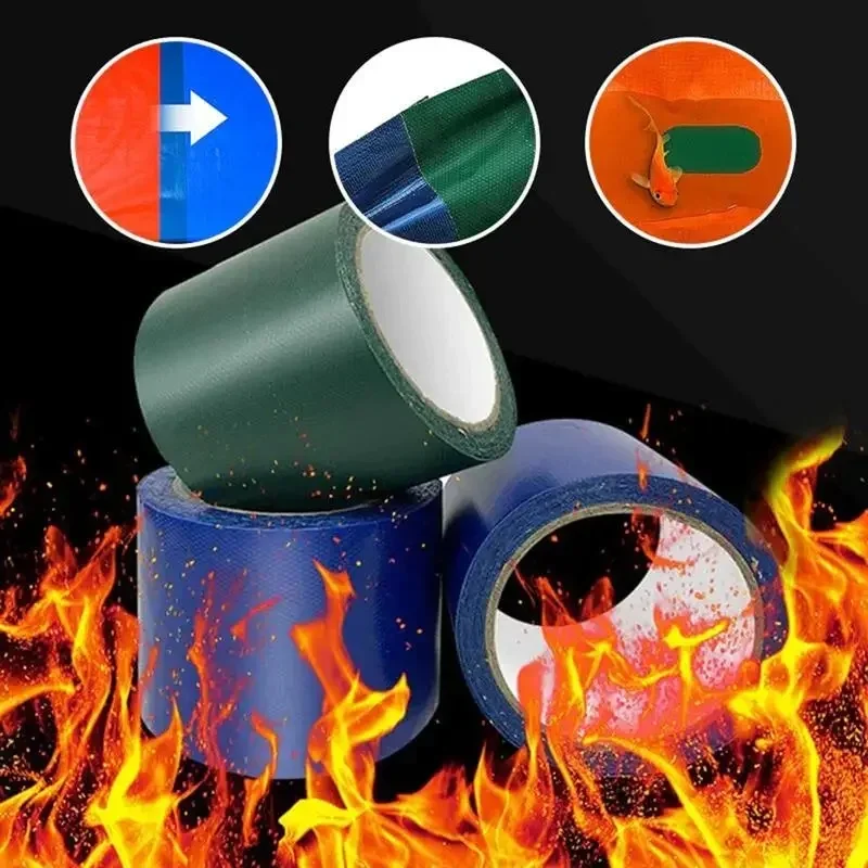 Repair Tape Waterproof PVC Tent  Rainproof Tarpaulin Adhesive Tape Outdoor Awning Repairing Tape Gummed Tape Film Repair Paste
