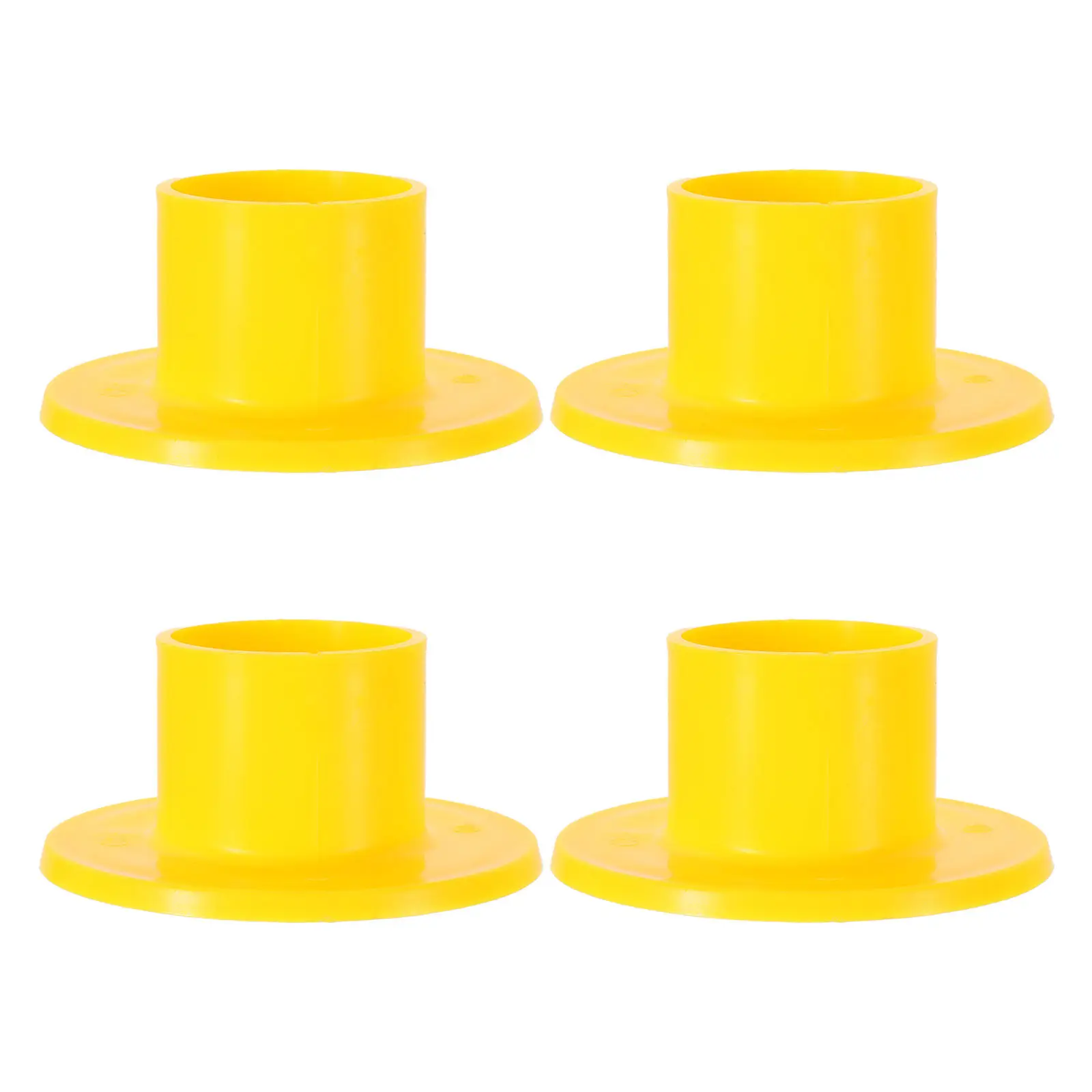 

4Pcs Plastic Playground Base Protector with Galvanized Steel Foot Covers Anti-Slip Design for Amusement Park Indoor Outdoor Play