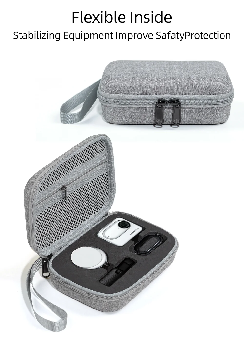 For Insta360 Go 3/3S Storage Carrying Bag Portable Case Handbag Shockproof For Insta360 Go 3S Protective Handle Camera Accessory