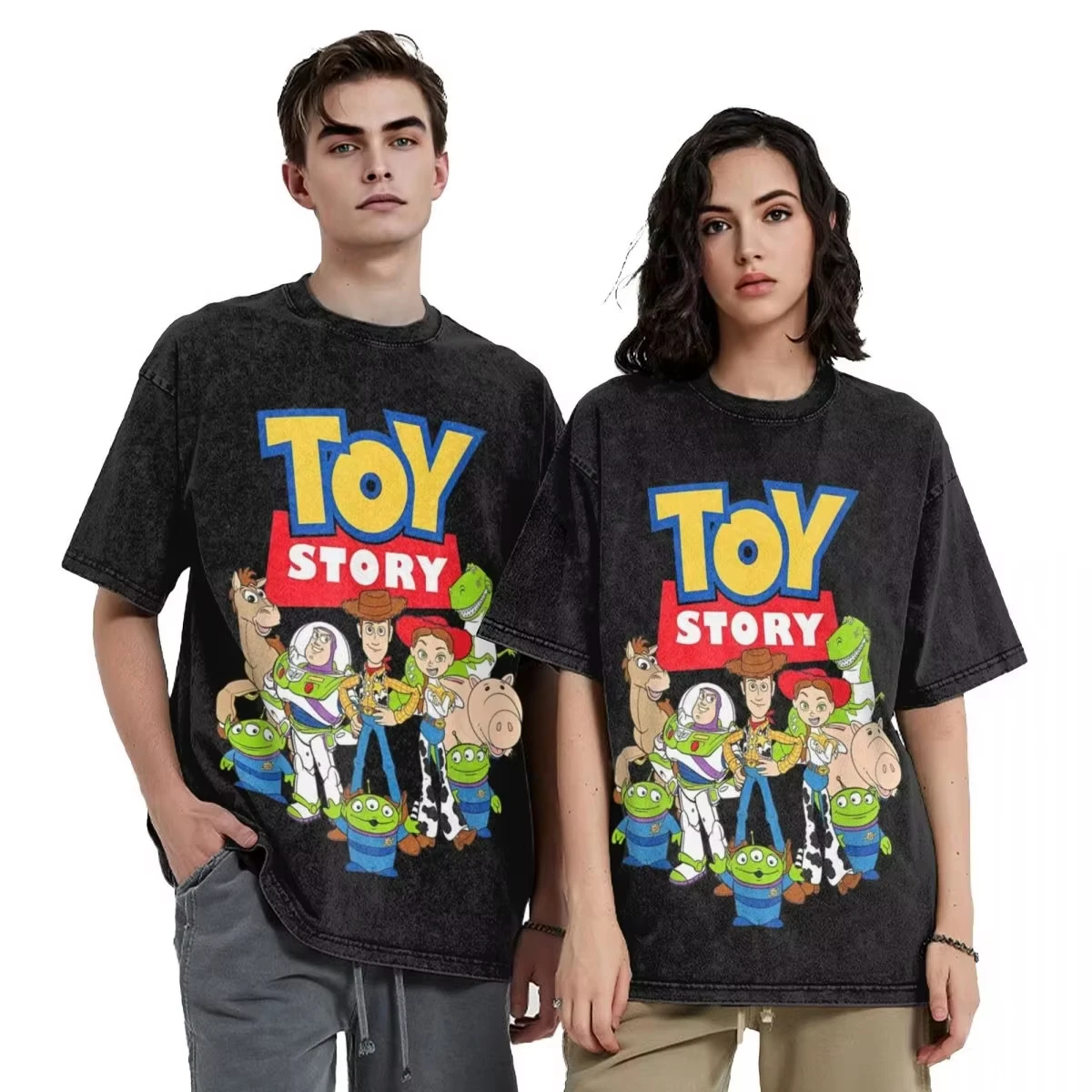 

Новое поступление Disney Toy Story Buzz Woody Jessie, рубашка Merch, мужская и женская потертая футболка, футболки в стиле Харадзюку, летний модный топ