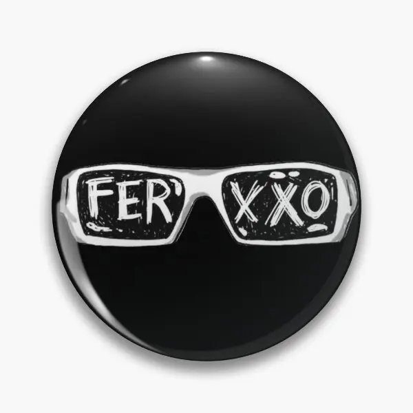 Ferxxo Glasses T Shirt Feid Logo Class  Soft Button Pin Collar Gift Decor Cartoon Creative Clothes Cute Badge Lover Women Funny