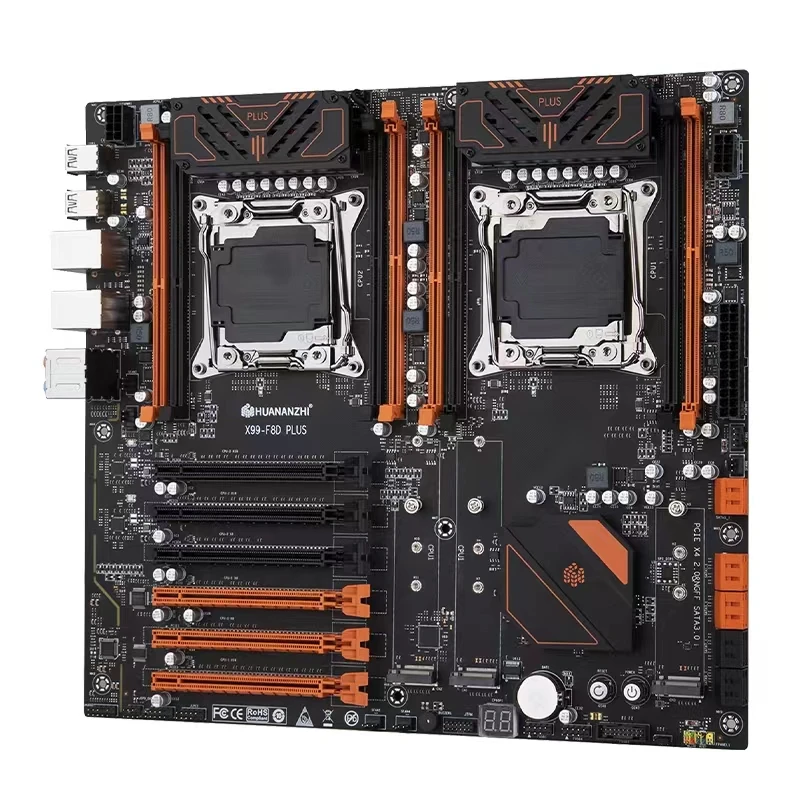 HUANANZHI X99 dual CPU slot motherboard Xeon E5 LGA2011-3 four channel DDR4 Max 512G for server motherboard X99 F8D motherboard