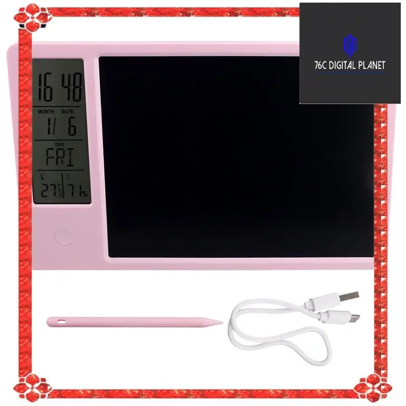 24-Hour Delivery Multifunctional Electronic Desk Calendar LCD Handwriting Board With Alarm Clock Humidity Temperature LCD Messag