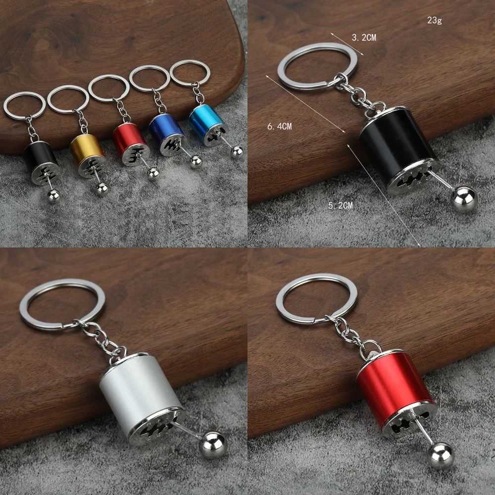 Car Gear Shift Knob Keychain for Automotive Modification Creative Personalized Gear Shift Head Keychain for Car Accessories