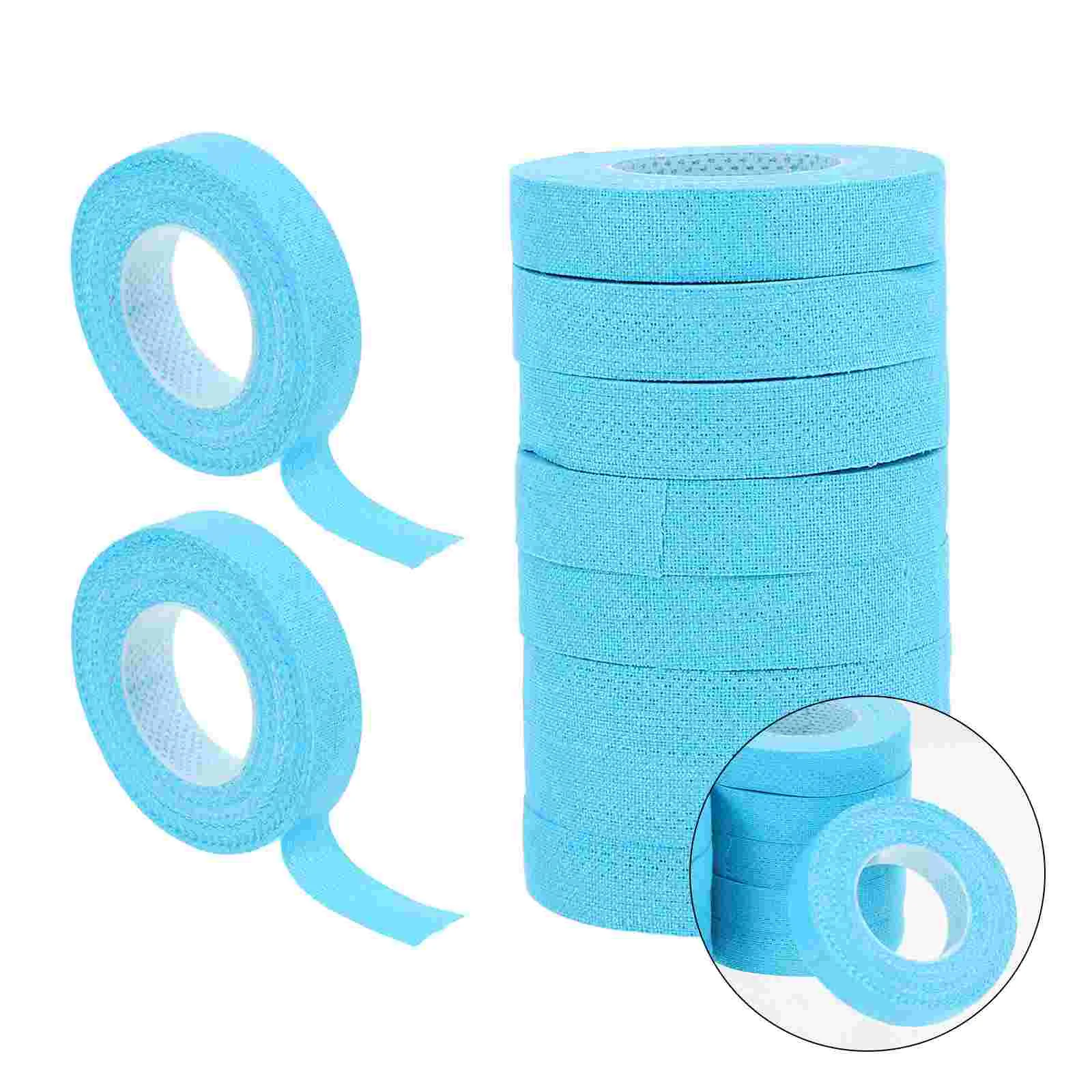 

10 Rolls Magnetic Tape 5m Nail Finger Protector Chinese Zither Adhesive Sports Tapes Protection Blue Breathable Cotton Work