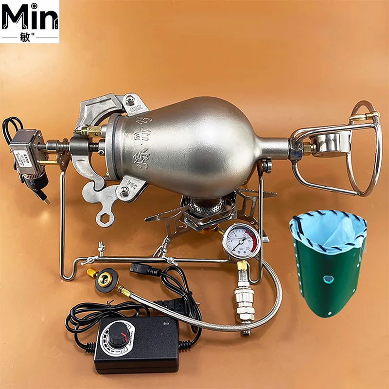 Stainless Steel Traditional Hand-Crank Popcorn Maker Home Commercial Popcorn Machine For Party Movie Night Snack Making