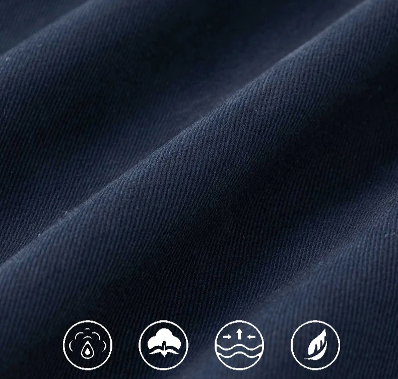 Bequeme Herren-Baumwollhosen | Frühling Sommer Gerade Geschnittene Weite Hose | Lässige Weite Hosen für den Alltag S-4XL – Detail 4