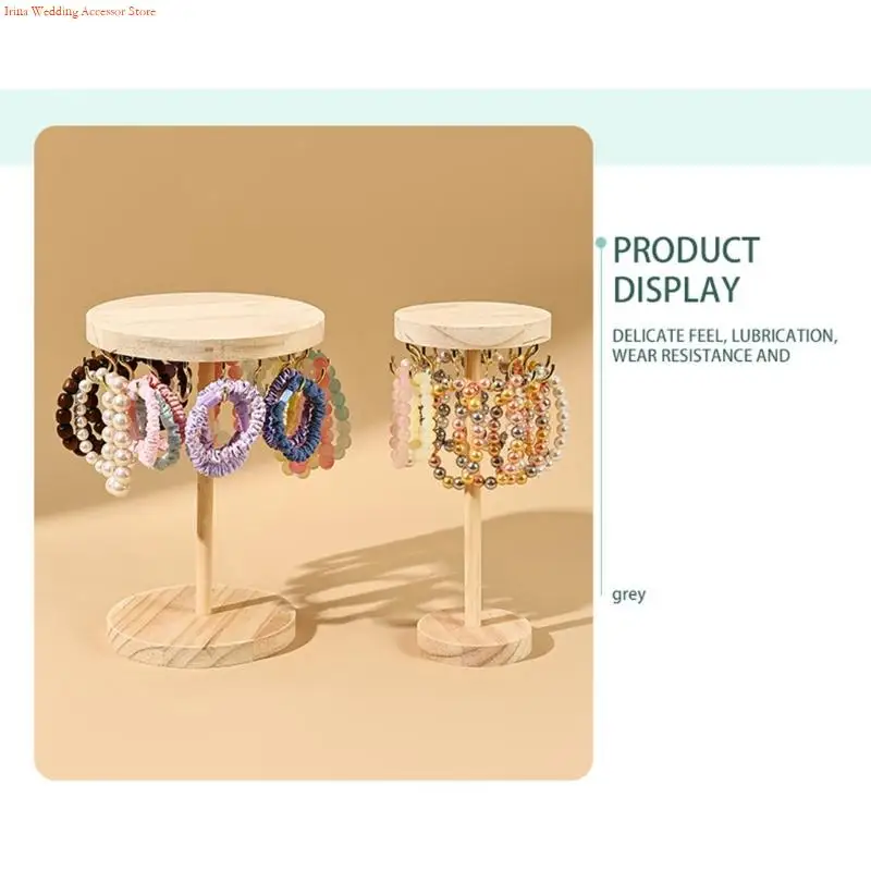 G92D Natural Jewelry Display Stand With Stable Base Perfect For Necklaces Earrings