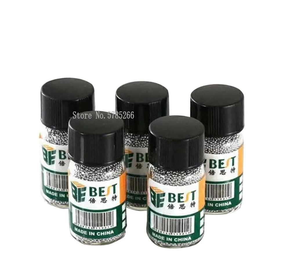 1 Bottles BGA Reballing Balls ( 0.25 0.3 0.35 0.4 0.45 0.5 0.55 0.6 0.65 ) BGA Solder Ball leaded For BGA Rework Repair Tools
