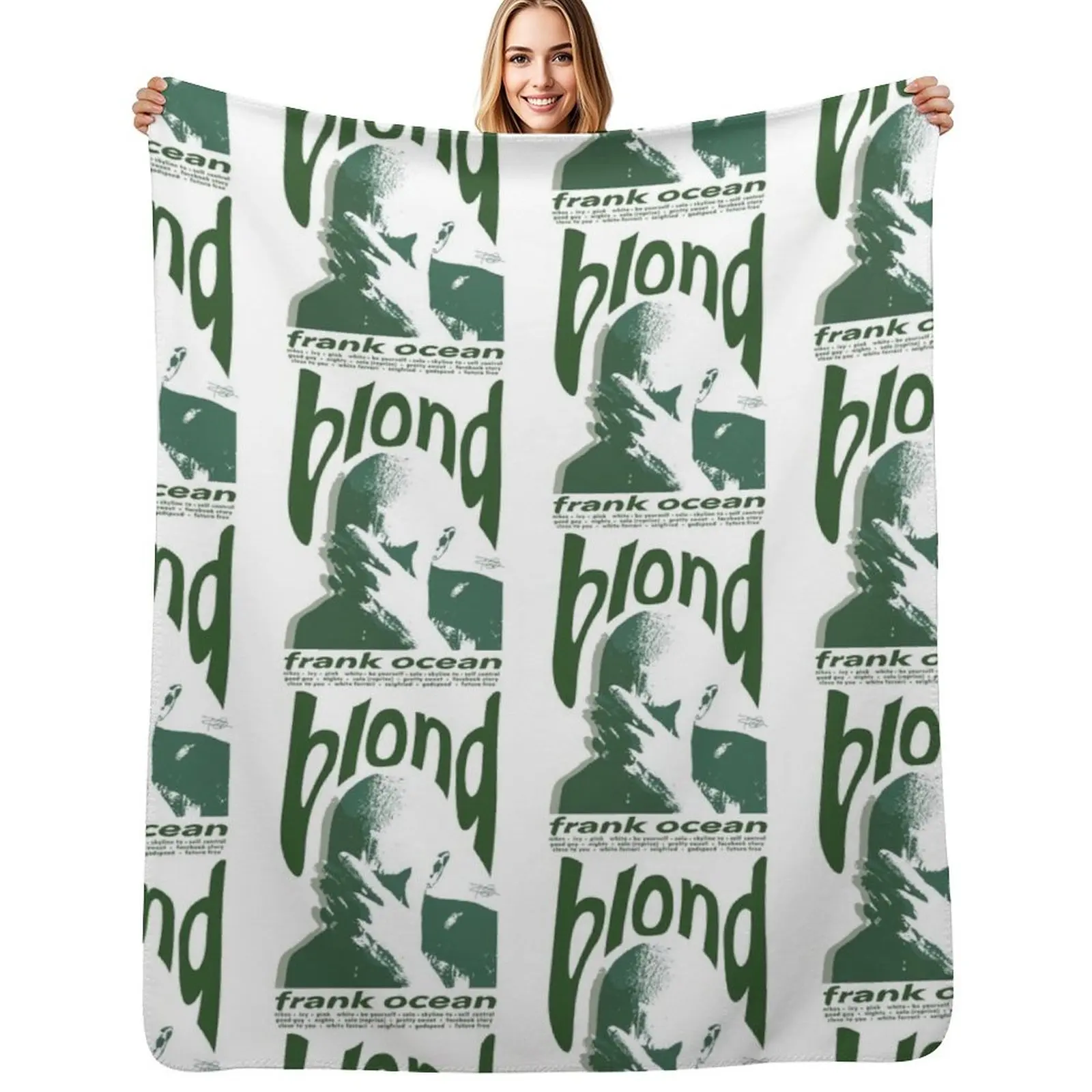 

Frank Ocean Blond Retro Throw Blanket Winter beds Softest Soft Plush Plaid anime Blankets