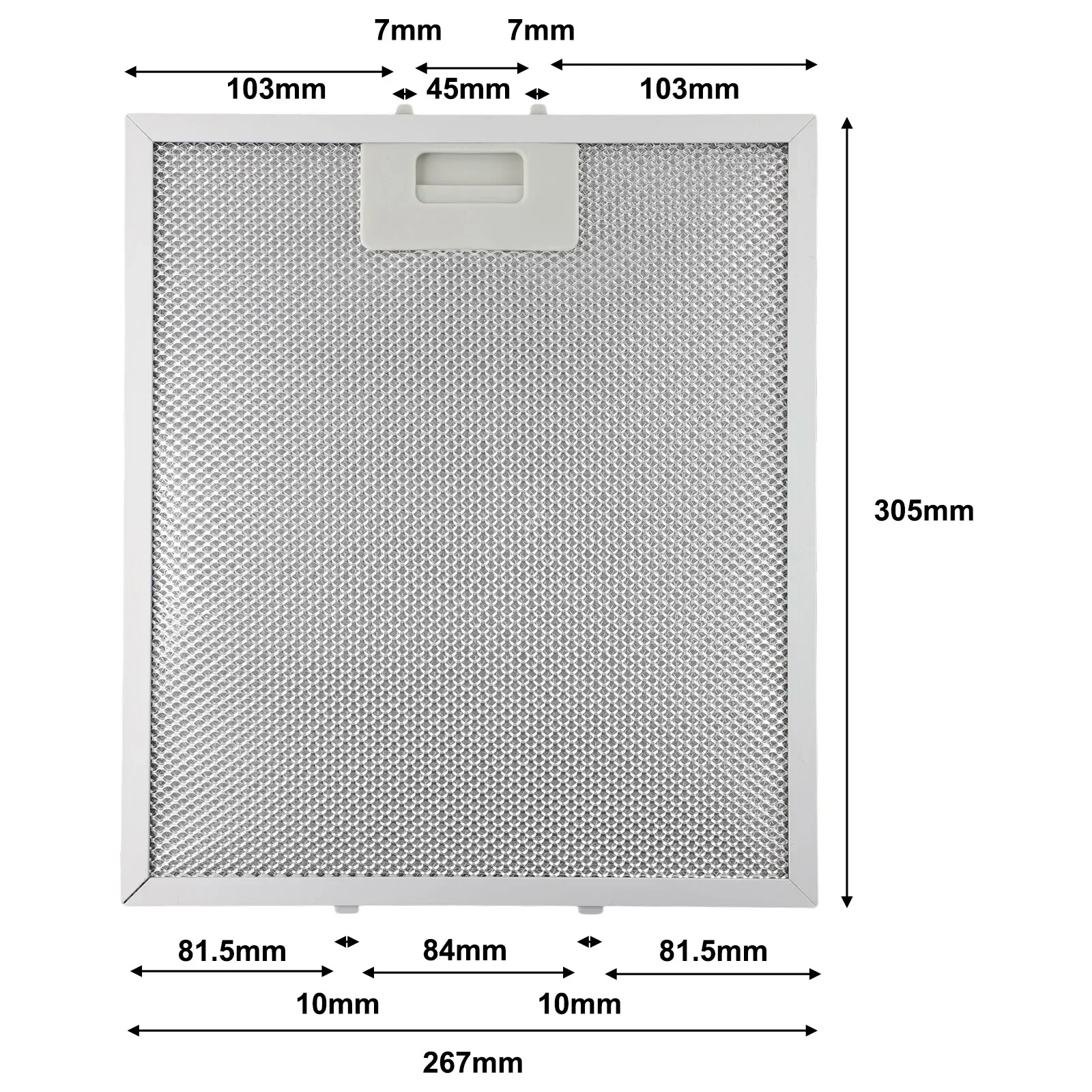 X X Mm Afzuigkap Ventilatiefilter Afzuigkapfilters Metaalgaas Gealuminiseerd vetfiltratie Vet en onzuiverheden