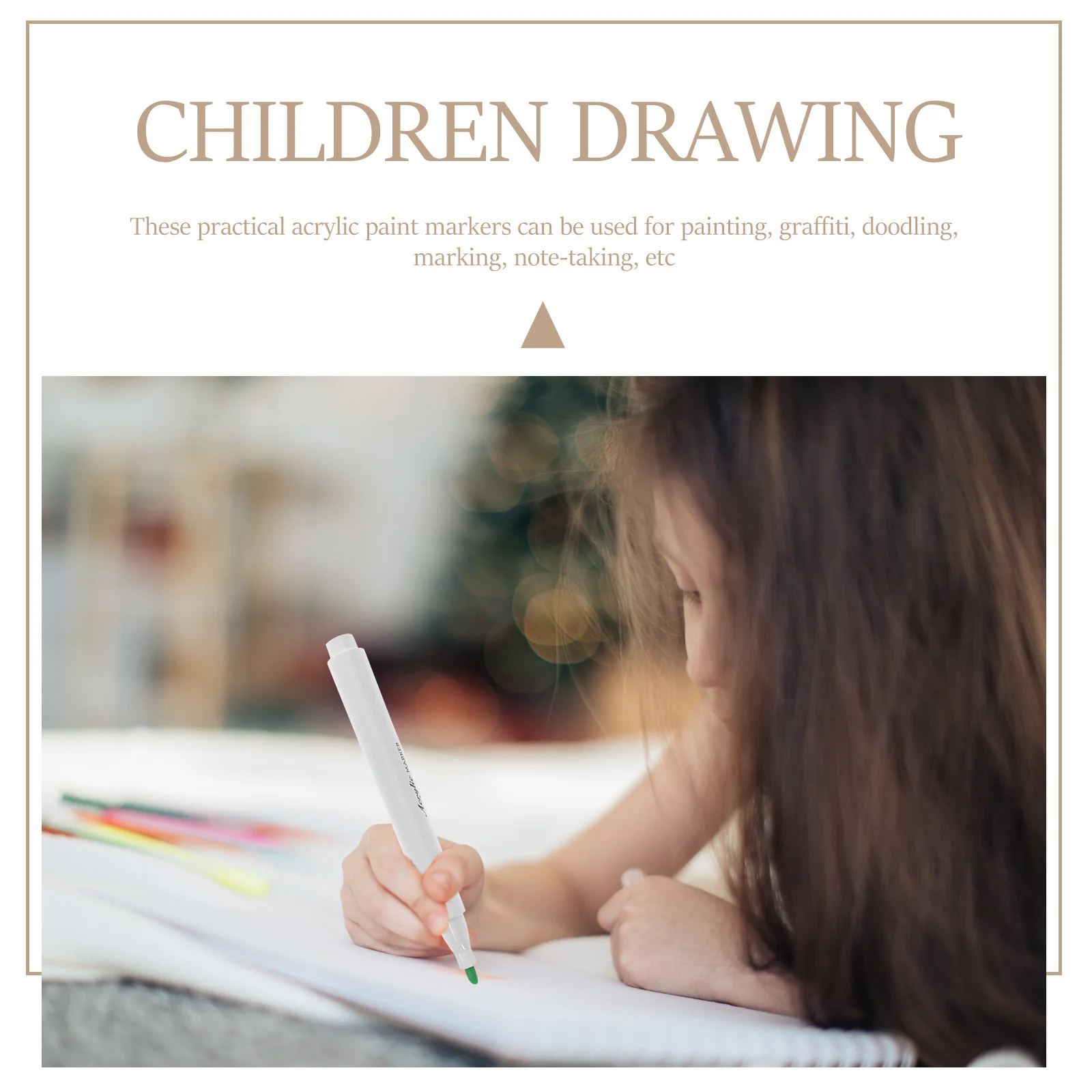 

12Pcs Acrylic Paint Markers Set Fine Tip Comfortable Grip for Drawing Sketching Scrapbooking Art Supplies Acrylic Paint Marker